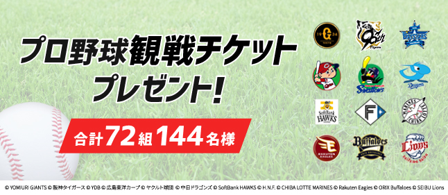 プロ野球観戦チケット