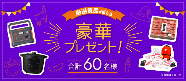厳選賞品があたる豪華プレゼント